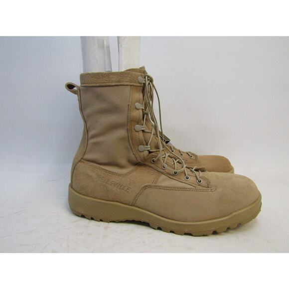 EUC Belleville Mens Sz 13.5 R Tan Suede Gore-Tex Combat Tactical Military Boots main image 8